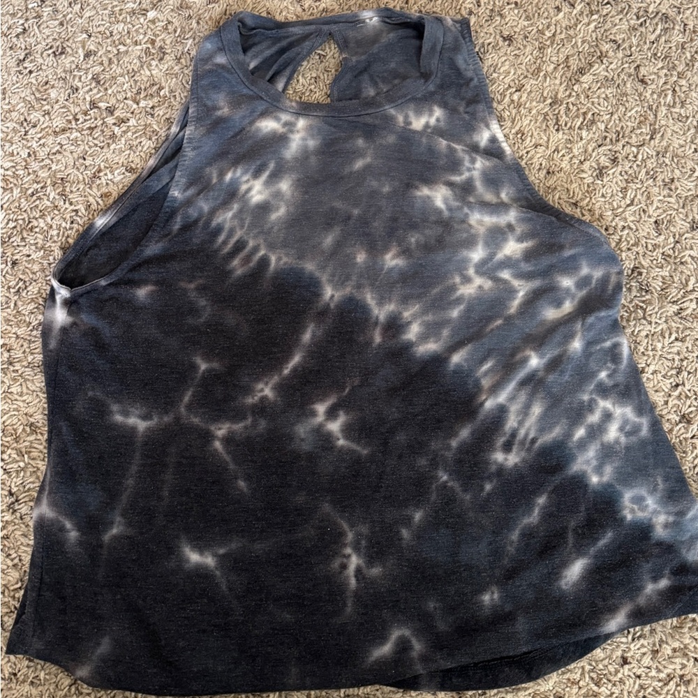 Glyder Blue Tie-Dye Workout Tank